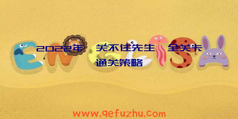 2022年《关不住先生》全关卡通关策略