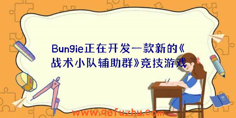 Bungie正在开发一款新的《战术小队辅助群》竞技游戏