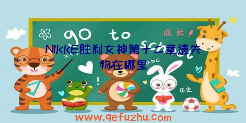 NIKKE胜利女神第十二章遗失物在哪里