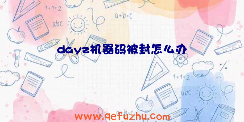 dayz机器码被封怎么办