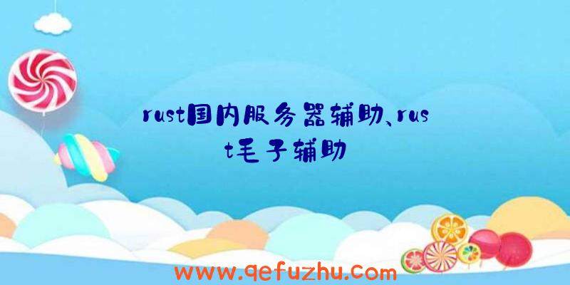 rust国内服务器辅助、rust毛子辅助