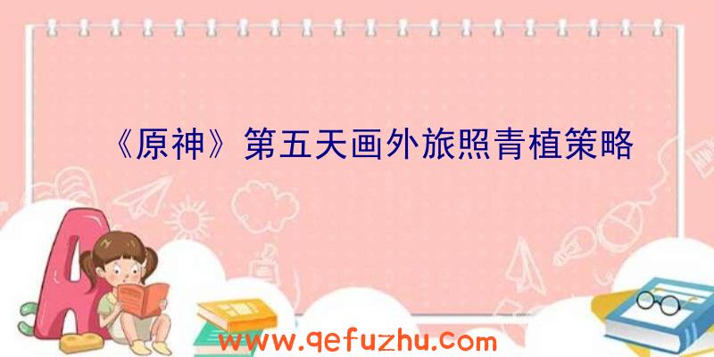 《原神》第五天画外旅照青植策略