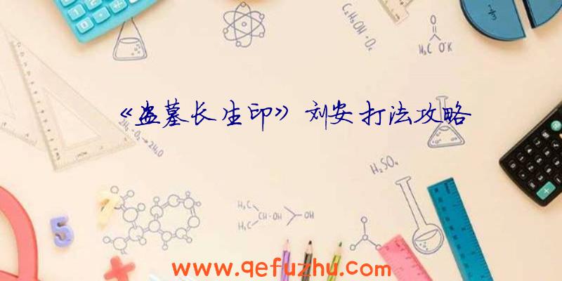 《盗墓长生印》刘安打法攻略