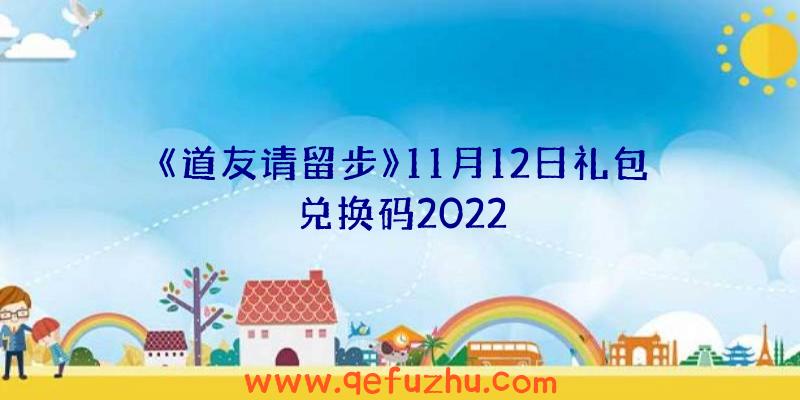 《道友请留步》11月12日礼包兑换码2022