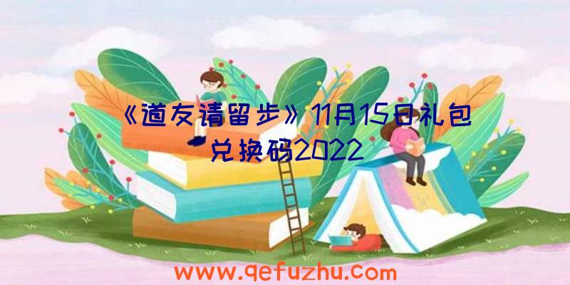 《道友请留步》11月15日礼包兑换码2022