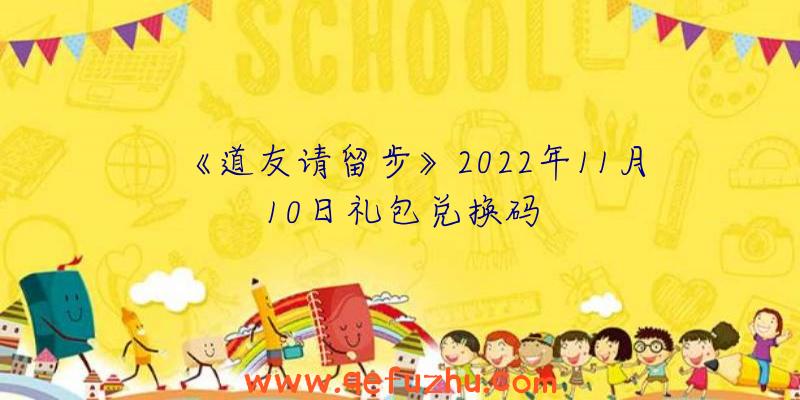 《道友请留步》2022年11月10日礼包兑换码