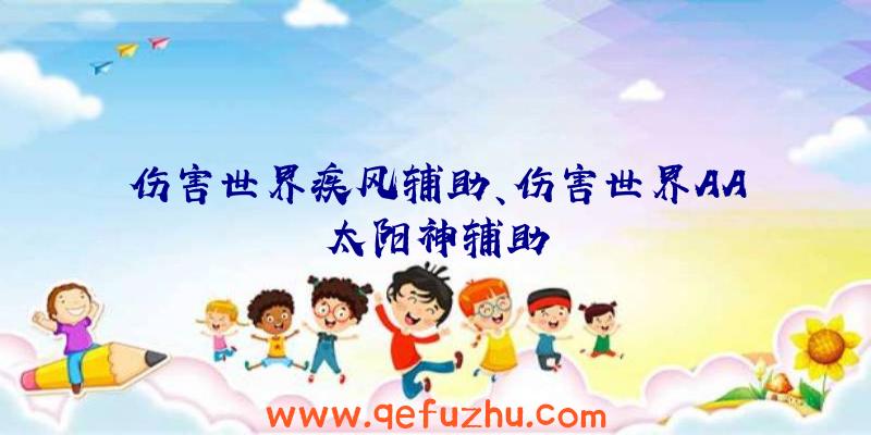 伤害世界疾风辅助、伤害世界AA太阳神辅助