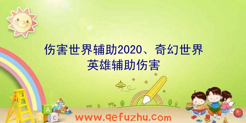 伤害世界辅助2020、奇幻世界英雄辅助伤害