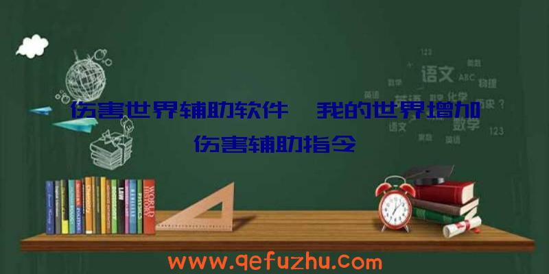 伤害世界辅助软件、我的世界增加伤害辅助指令