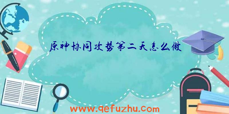 原神协同攻势第二天怎么做