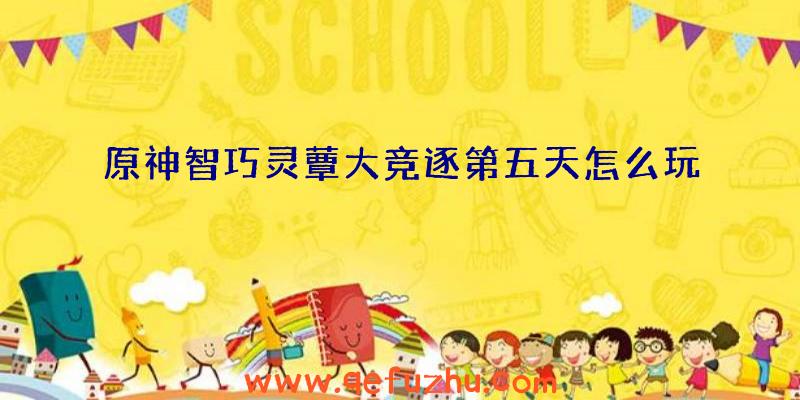 原神智巧灵蕈大竞逐第五天怎么玩