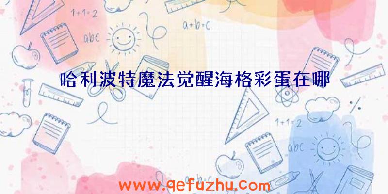 哈利波特魔法觉醒海格彩蛋在哪