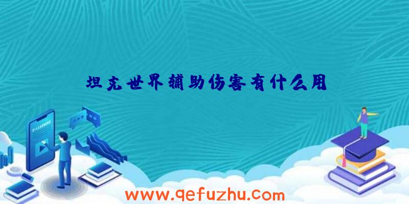 坦克世界辅助伤害有什么用