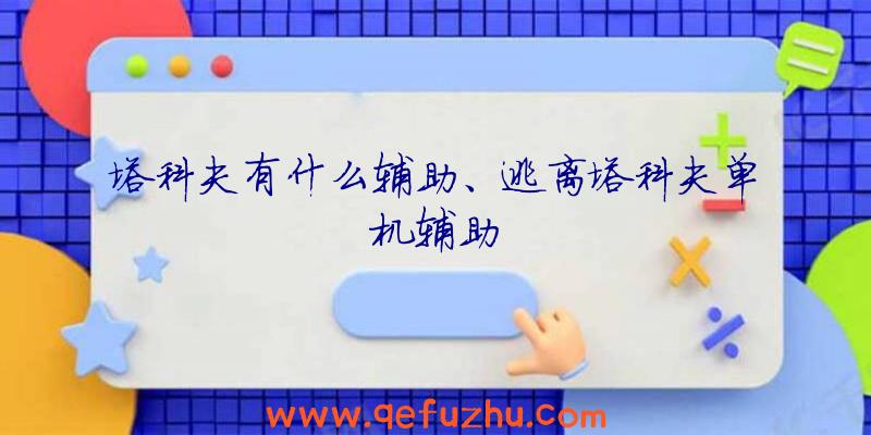 塔科夫有什么辅助、逃离塔科夫单机辅助