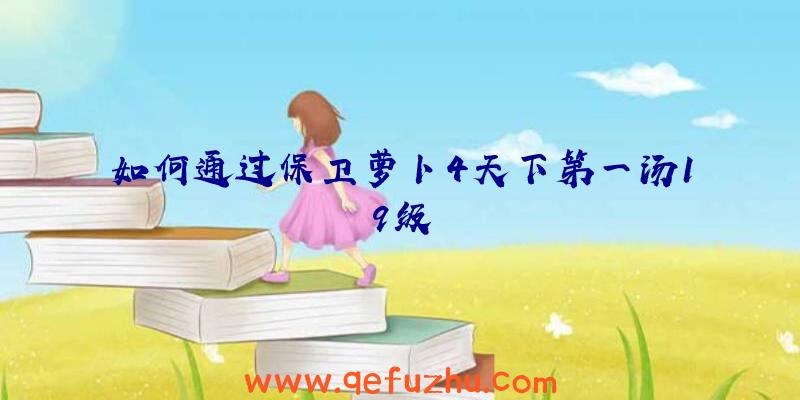 如何通过保卫萝卜4天下第一汤19级