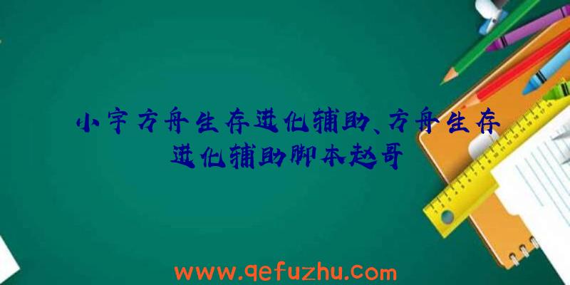 小宇方舟生存进化辅助、方舟生存进化辅助脚本赵哥