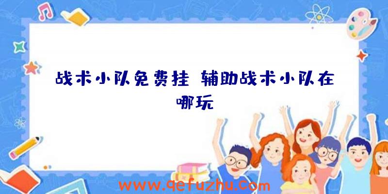 战术小队免费挂、辅助战术小队在哪玩