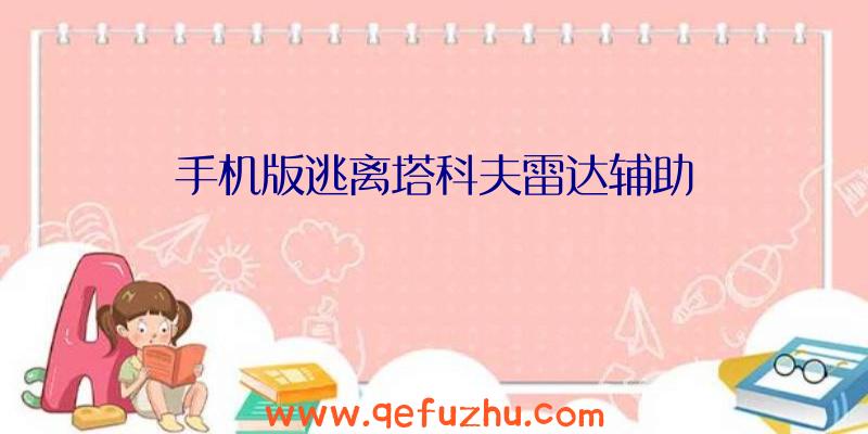 手机版逃离塔科夫雷达辅助