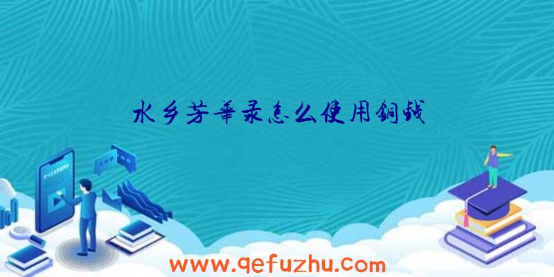 水乡芳华录怎么使用铜钱