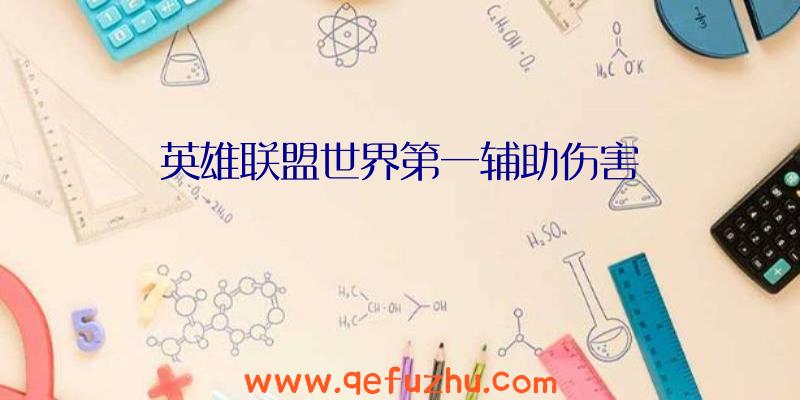 英雄联盟世界第一辅助伤害