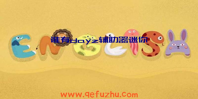 谁有dayz辅助器迷你