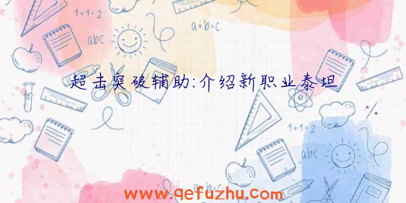 超击突破辅助:介绍新职业泰坦