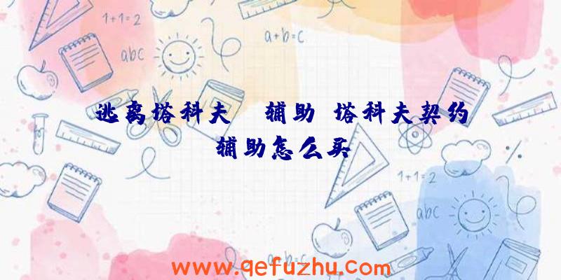 逃离塔科夫dt辅助、塔科夫契约辅助怎么买