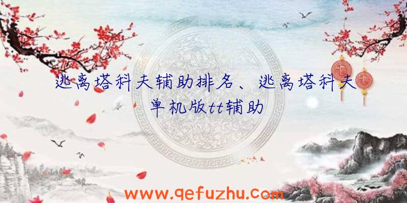 逃离塔科夫辅助排名、逃离塔科夫单机版tt辅助