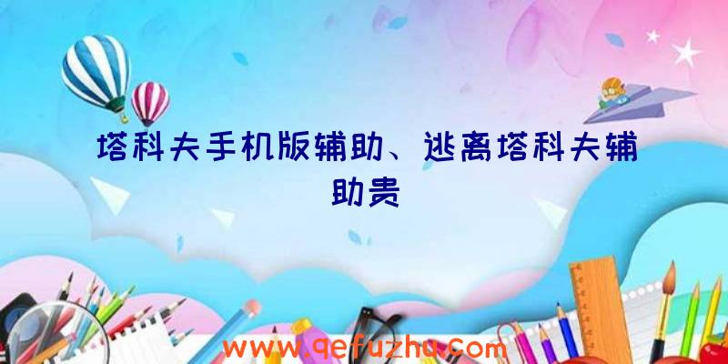 塔科夫手机版辅助、逃离塔科夫辅助贵