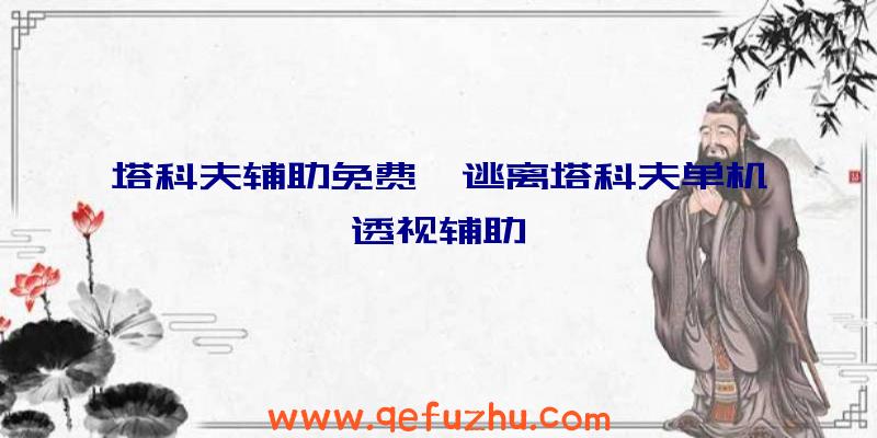 塔科夫辅助免费、逃离塔科夫单机透视辅助