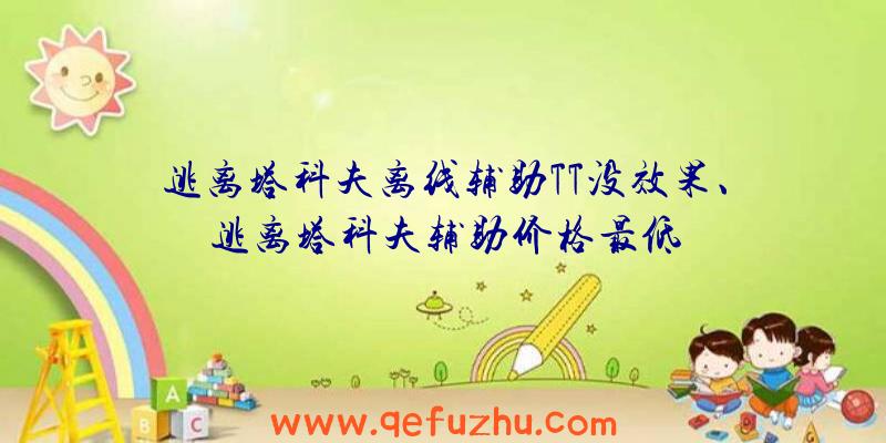 逃离塔科夫离线辅助TT没效果、逃离塔科夫辅助价格最低