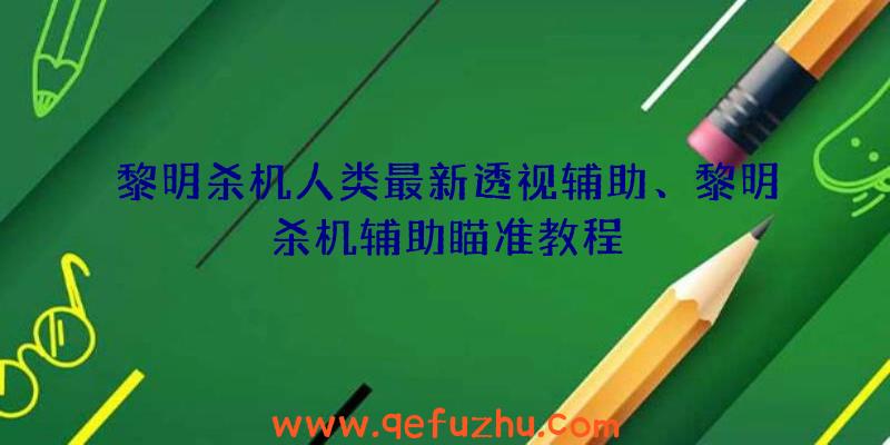 黎明杀机人类最新透视辅助、黎明杀机辅助瞄准教程