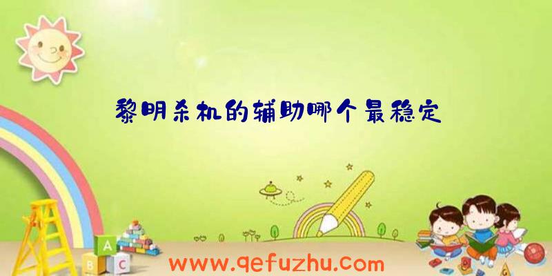 黎明杀机的辅助哪个最稳定