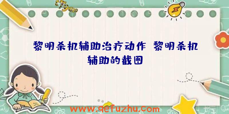 黎明杀机辅助治疗动作、黎明杀机辅助的截图