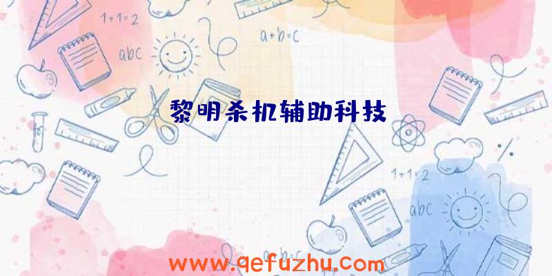 黎明杀机辅助科技